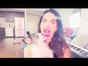 Elisa Jordana Dog Kiss 1